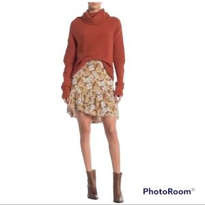 - Free people mini flowers print skirt size 6 multicolor NWT